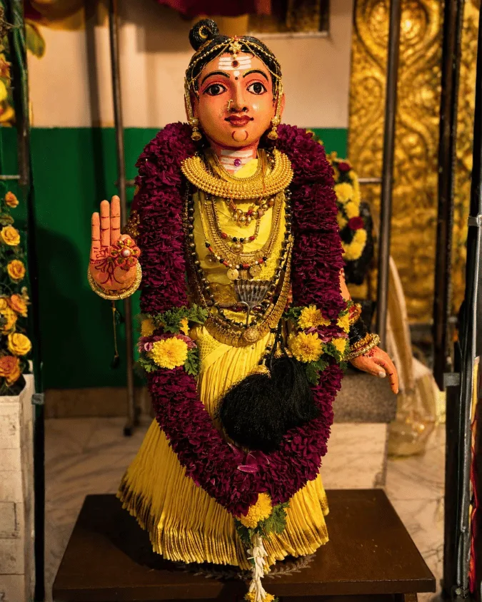 Sri Gowramma Devi in the Garbha Gudi, Gummalapura